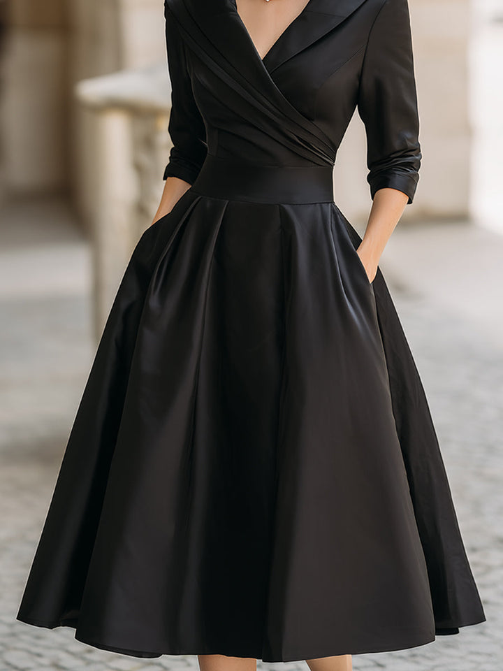 AliceLeon™ | Satin Midi Dress