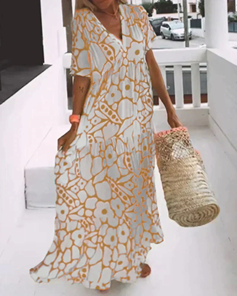 Lily™ | Floral Boho Maxi Dress