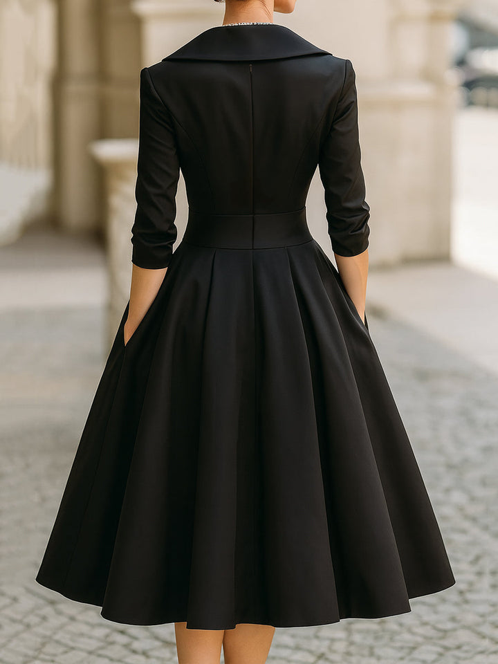AliceLeon™ | Satin Midi Dress