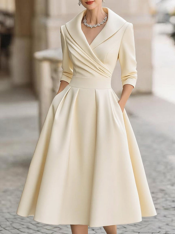 AliceLeon™ | Satin Midi Dress