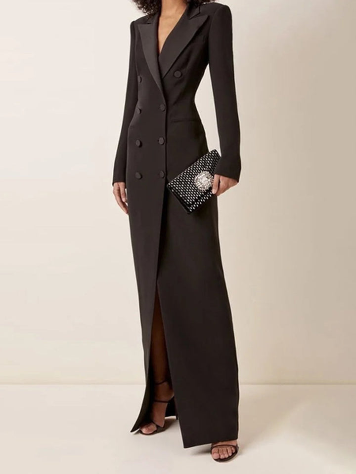Nicole | Elegant Dresses with Blazer Collar
