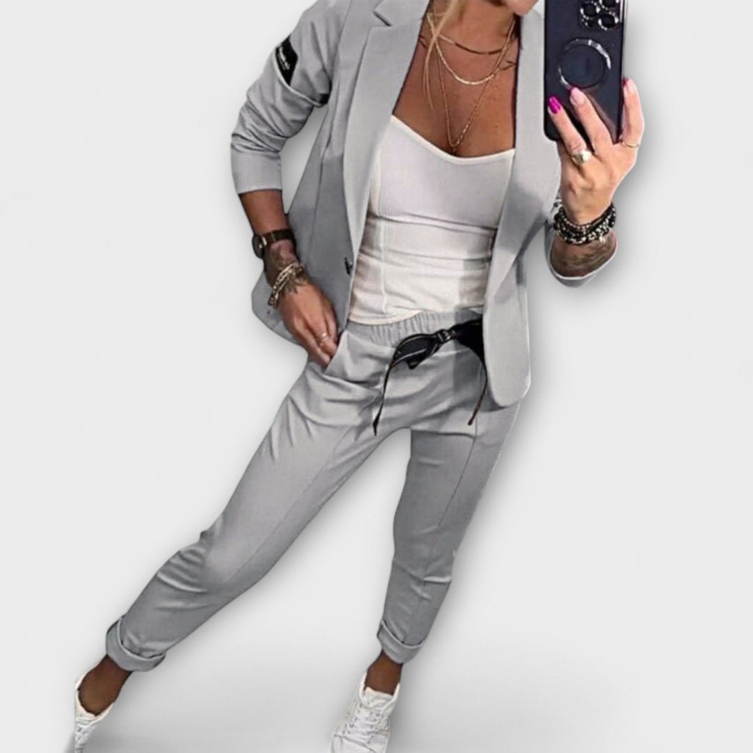 Jamie | Elegant Set of Top, Jacket, and Pants.