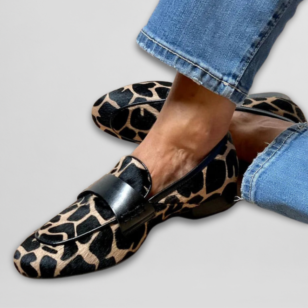 Katie Leopard Print Loafers