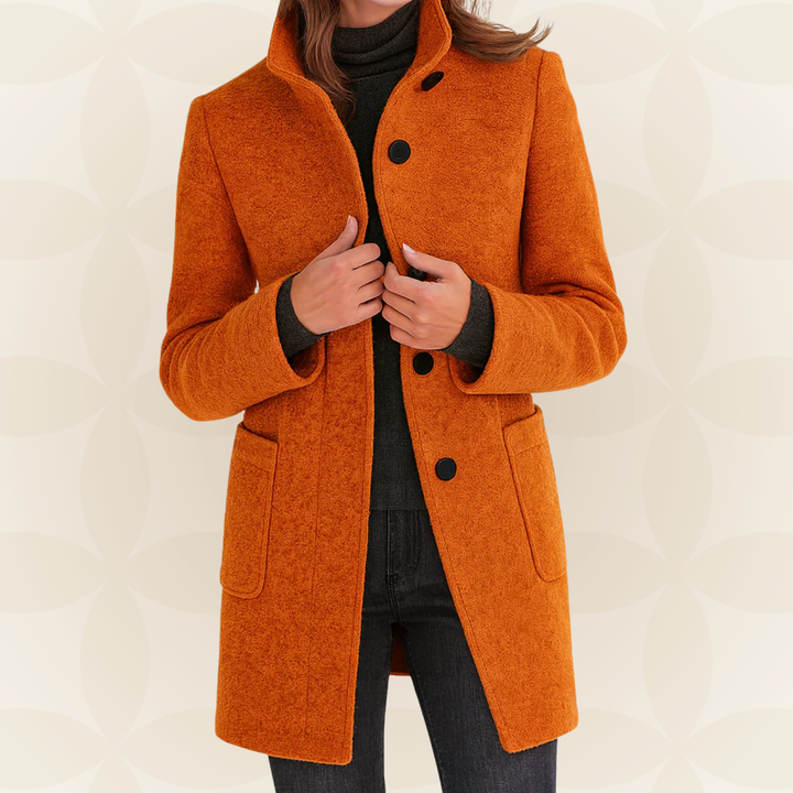 Anna | Comfortable Women's Coat with High Collar