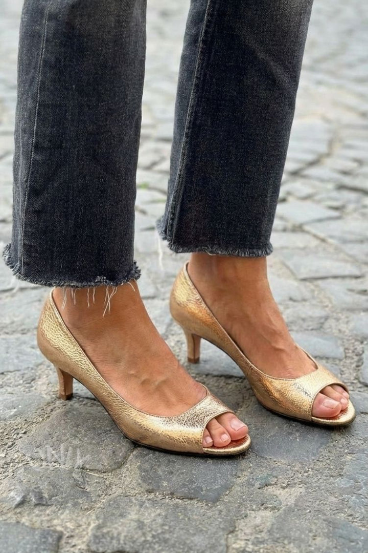 GRETA | Low Heel Open Toe Sandals