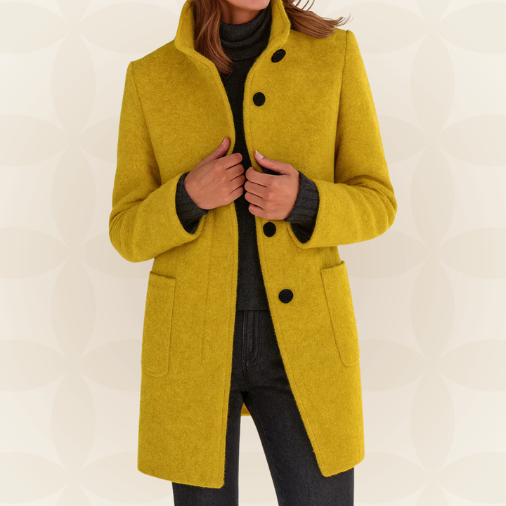 Anna | Comfortable Women's Coat with High Collar