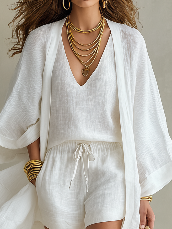Kiara - Lightweight Layered Casual Three-Piece Set
