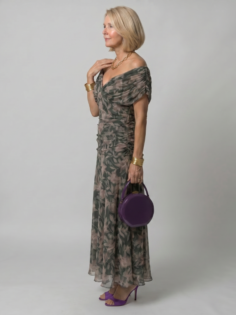 Calen | Off Shoulder Midi Dress