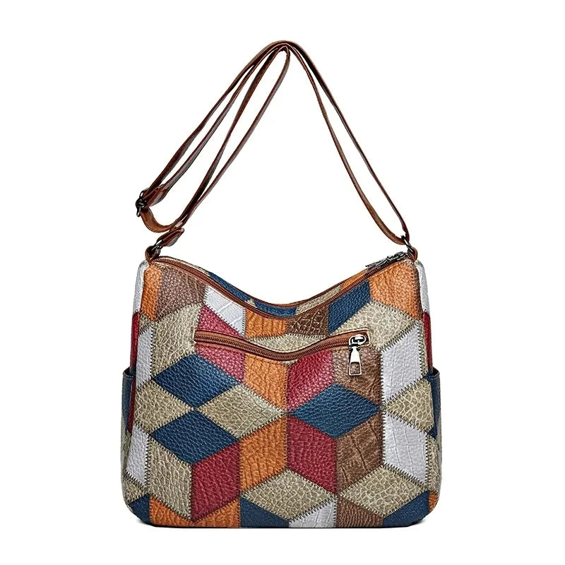 Nella | Patchwork Shoulder Bag