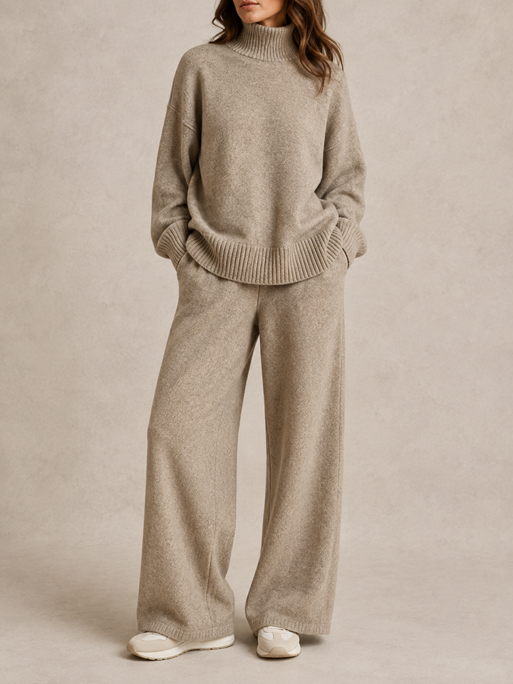 Teresa - Premium Knit Turtleneck Lounge Set
