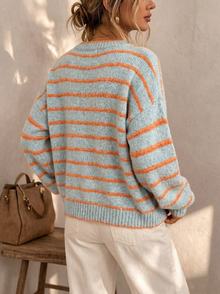 Céliane | Striped Knit Cardigan