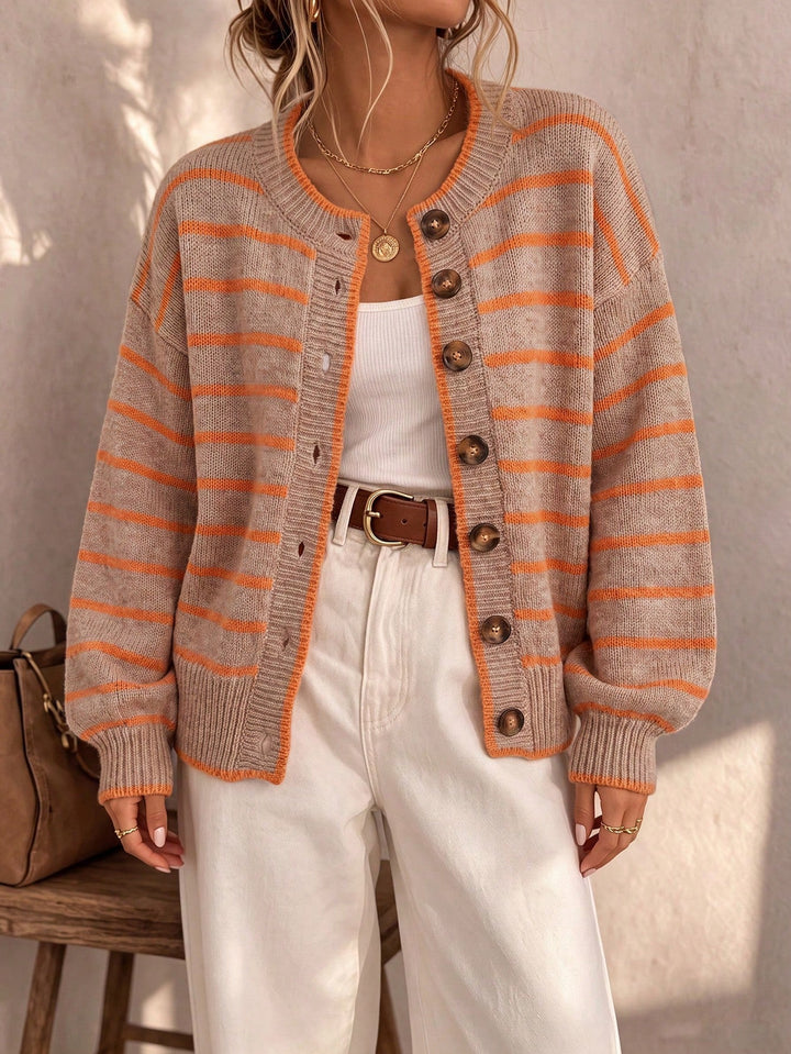 Céliane | Striped Knit Cardigan
