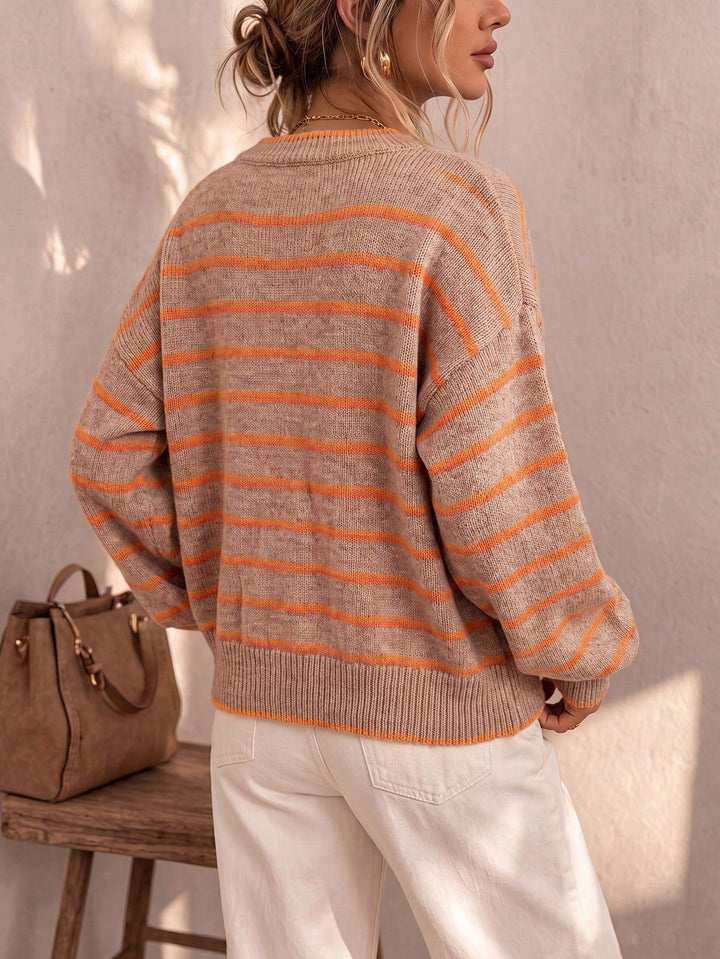 Céliane | Striped Knit Cardigan