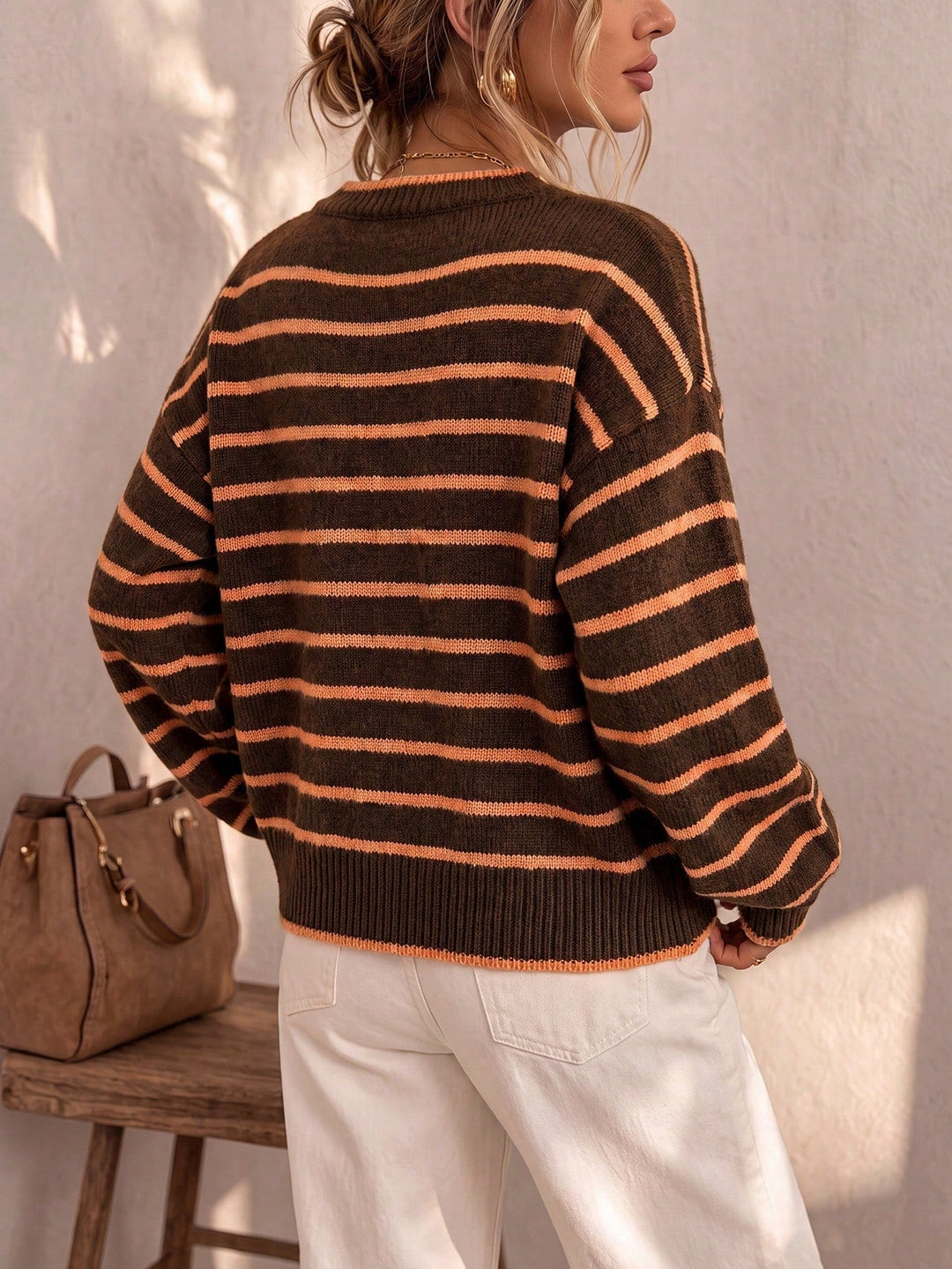 Céliane | Striped Knit Cardigan