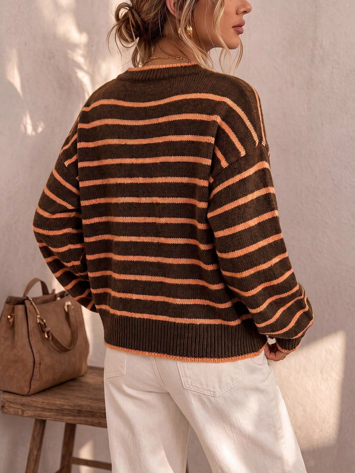 Céliane | Striped Knit Cardigan