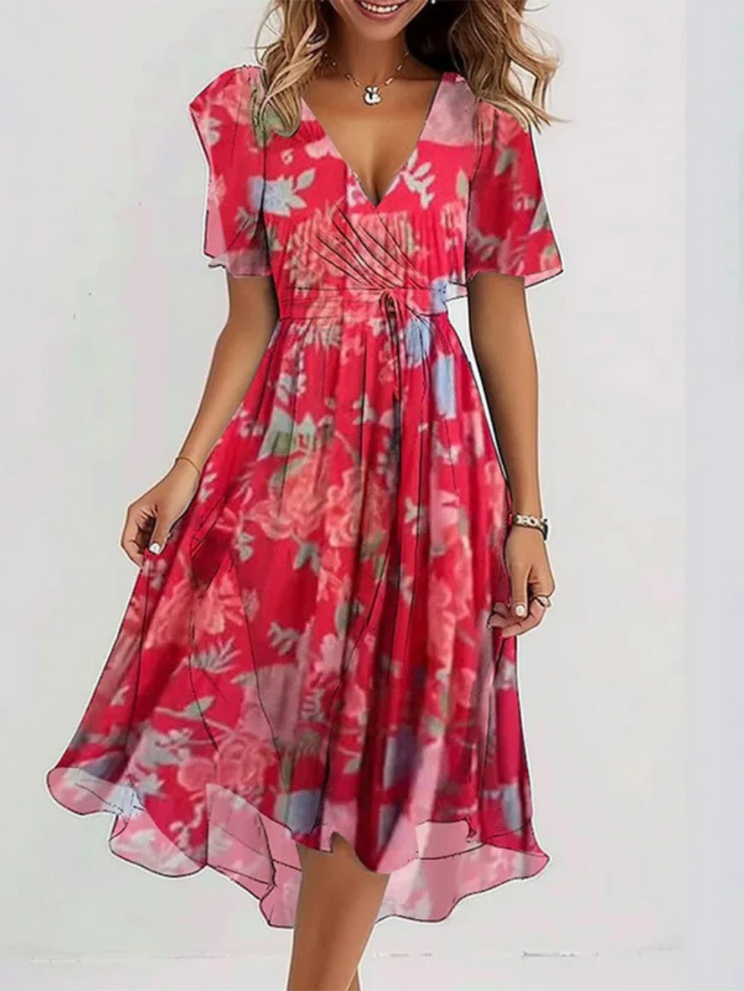 Jamie | Summer Dress With Belly Cover.
