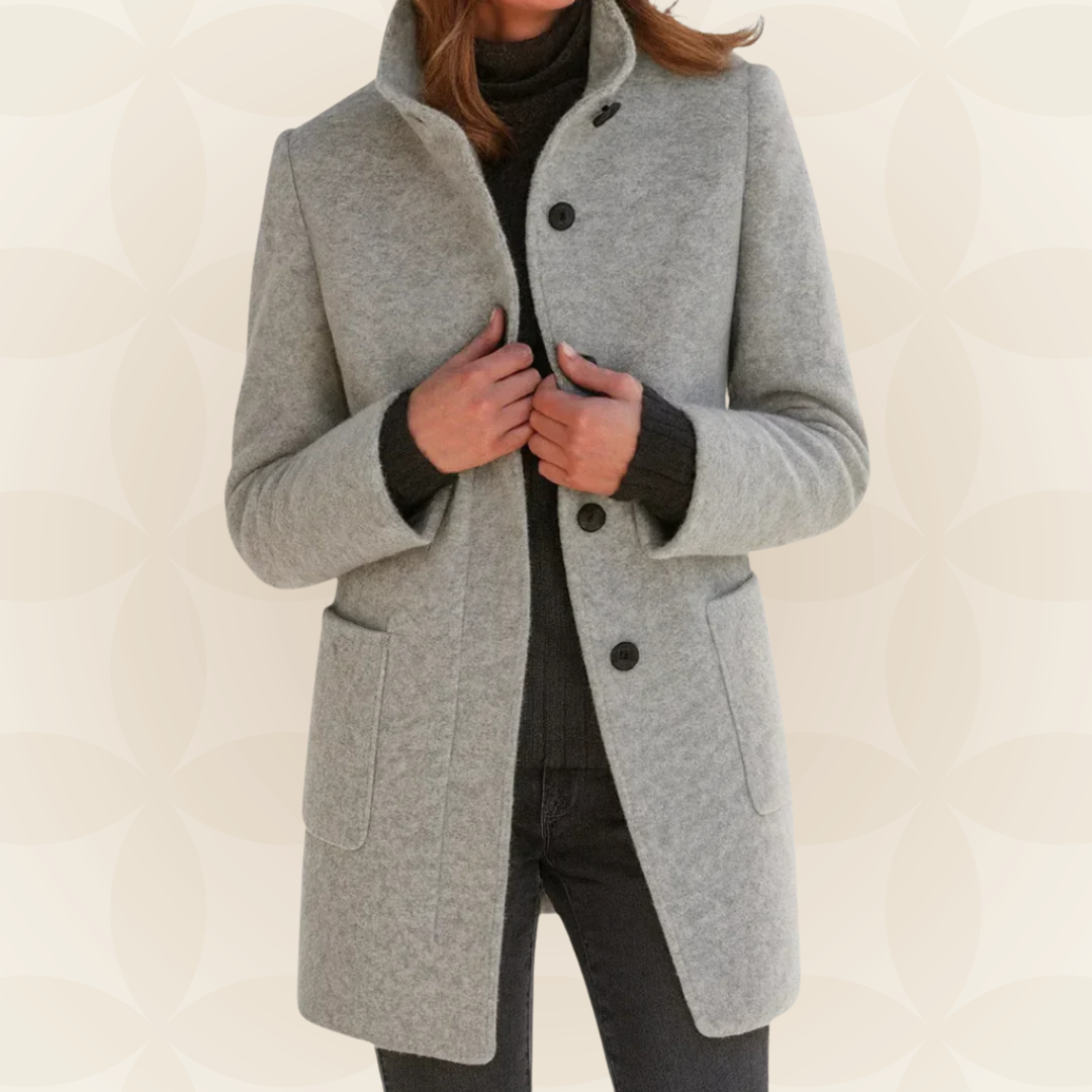 Anna | Comfortable Women's Coat with High Collar