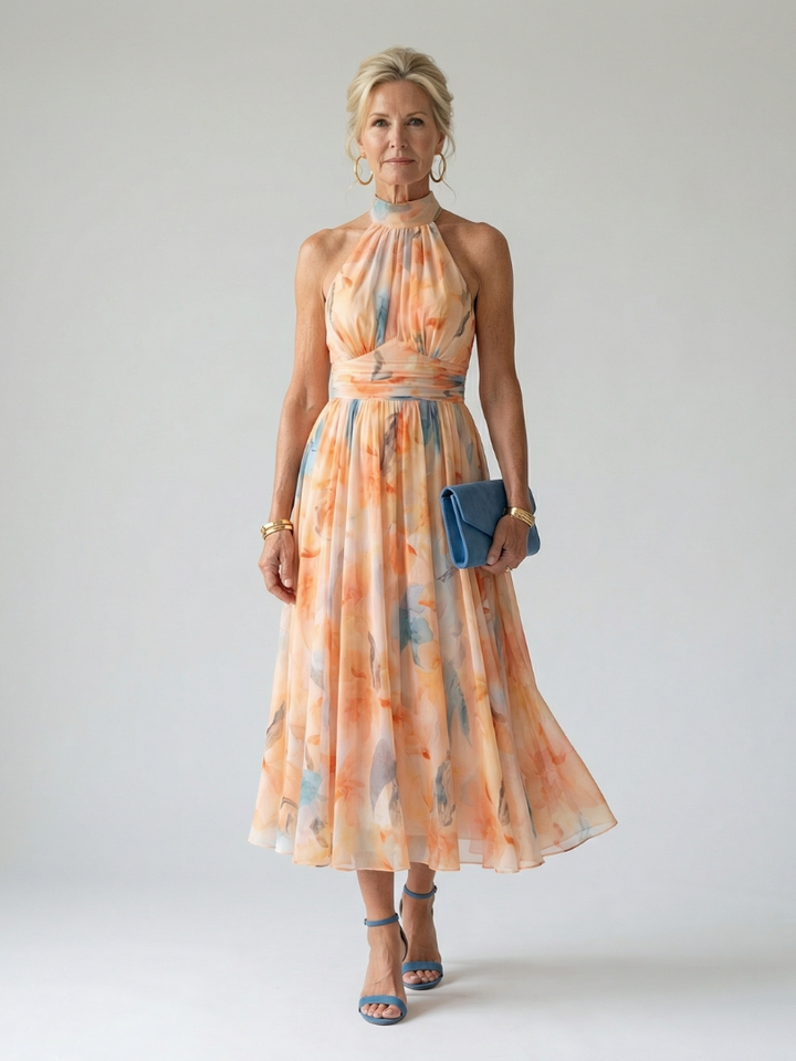Violet & Grace™ | Soft Halter Midi Dress