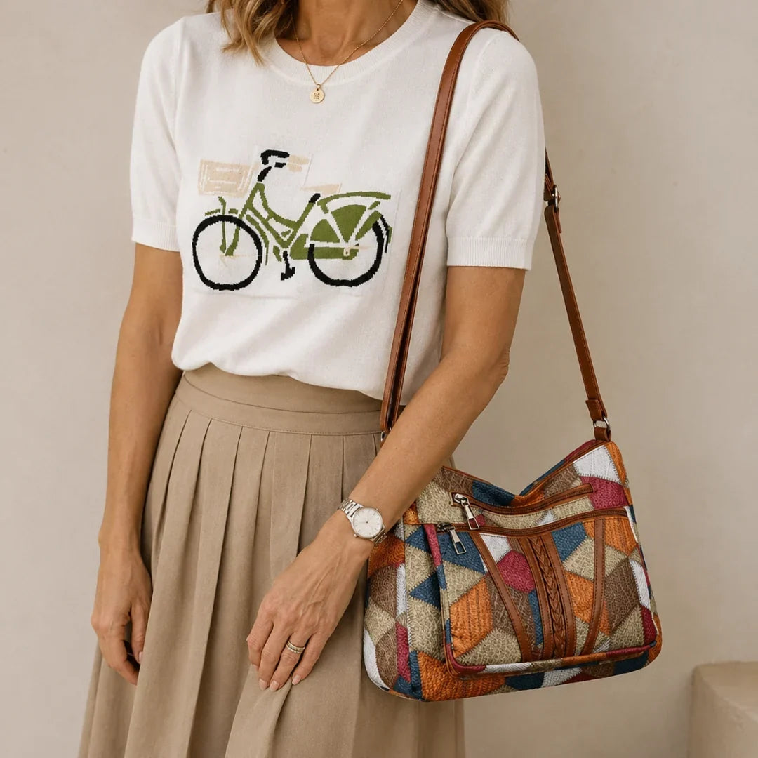 Nella | Patchwork Shoulder Bag
