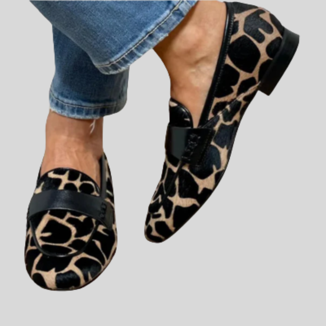 Katie Leopard Print Loafers