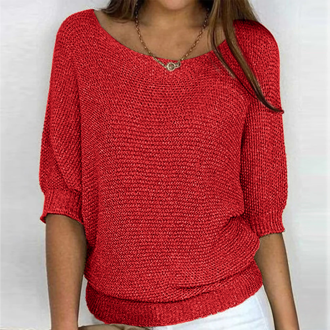 Gabrielle | Twisted Knit Chic Sweater