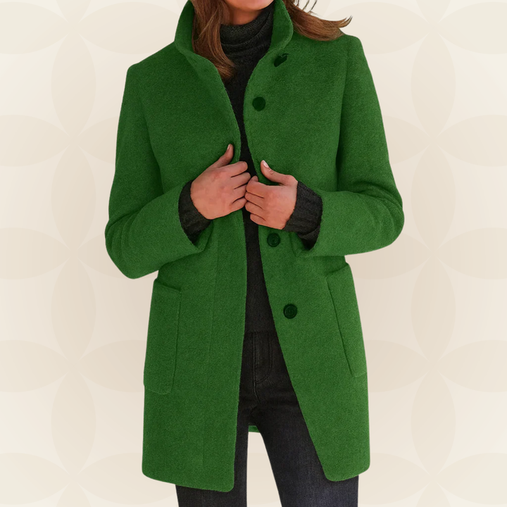 Anna | Comfortable Women's Coat with High Collar