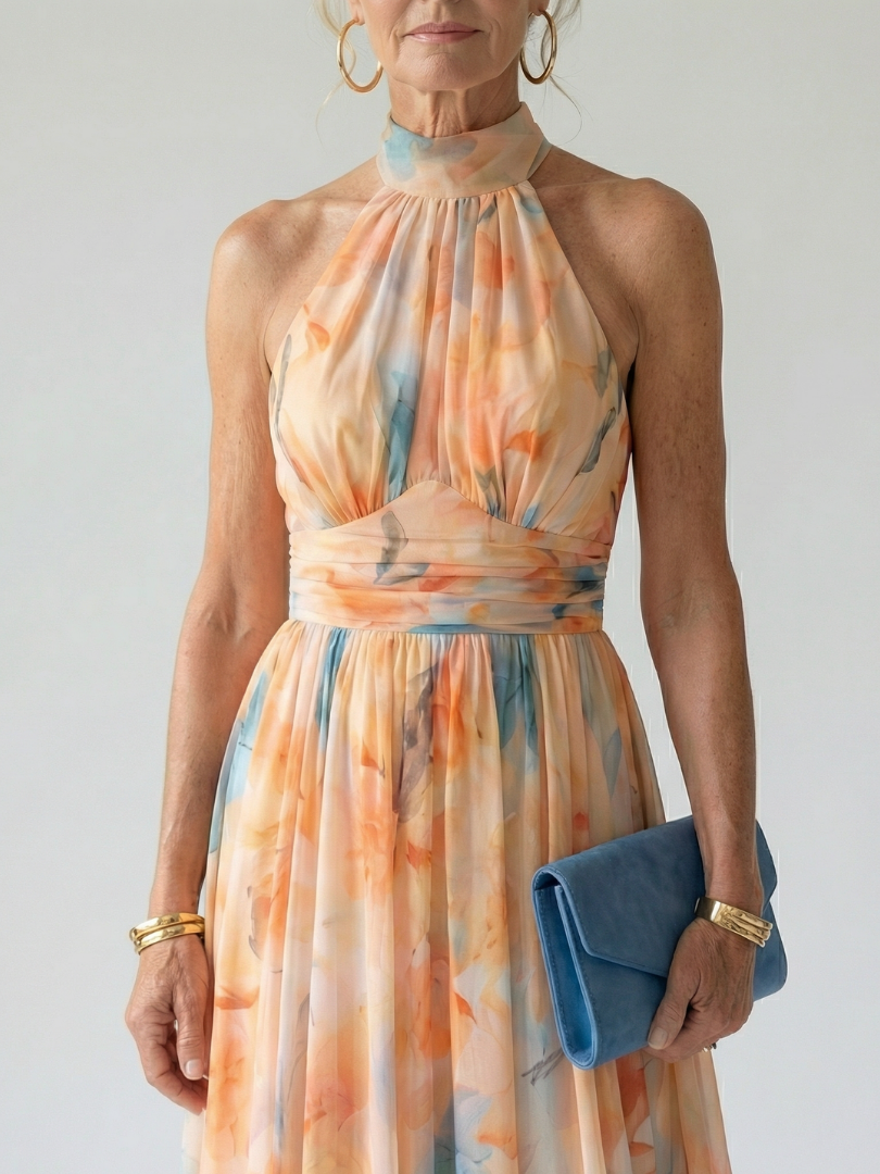 Violet & Grace™ | Soft Halter Midi Dress