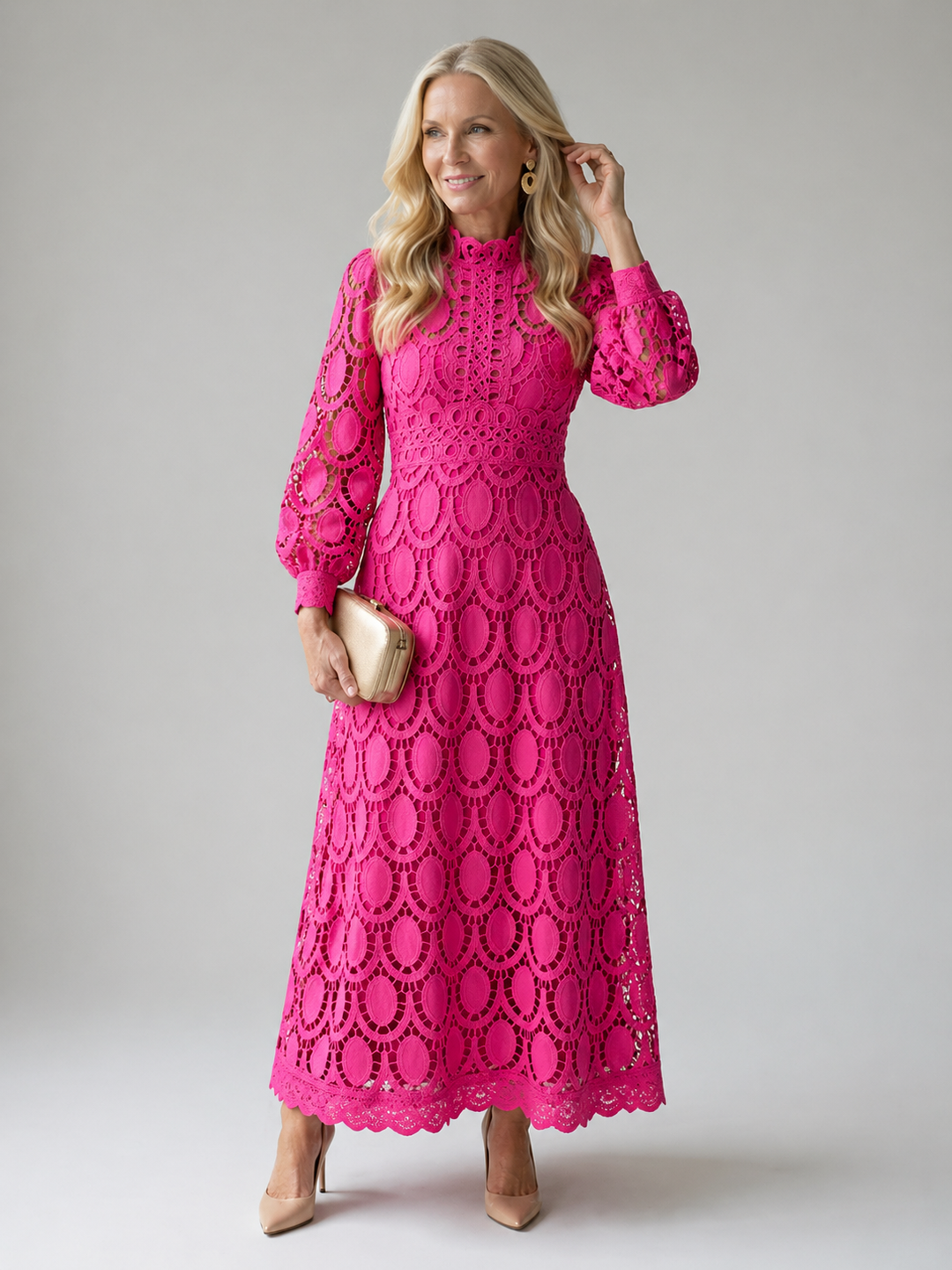 Grace & Parker™ | Lace Midi Dress