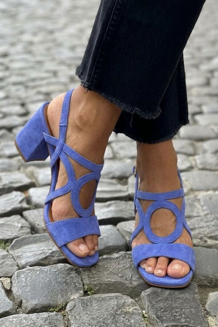 POPPY | Square Toe Cut-Out Sandals