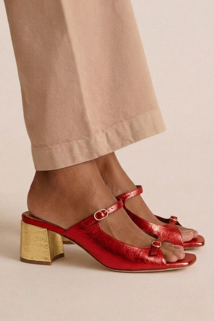 RUBY | Block Toe Heeled Sandals
