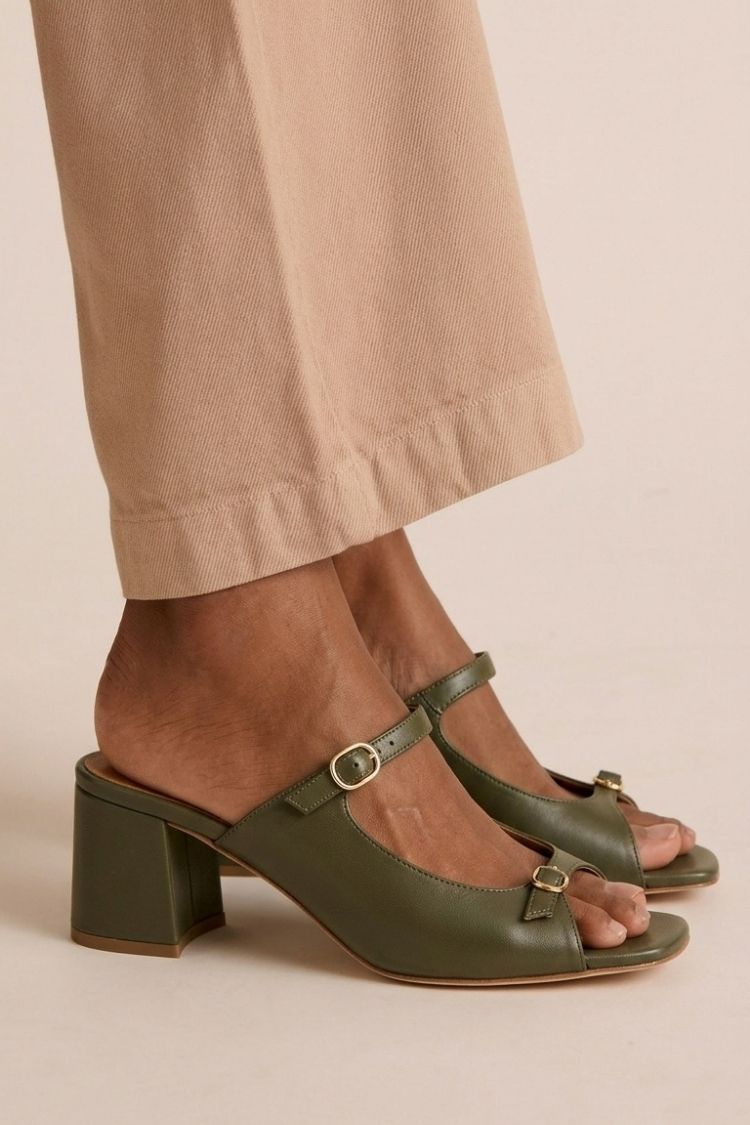 RUBY | Block Toe Heeled Sandals