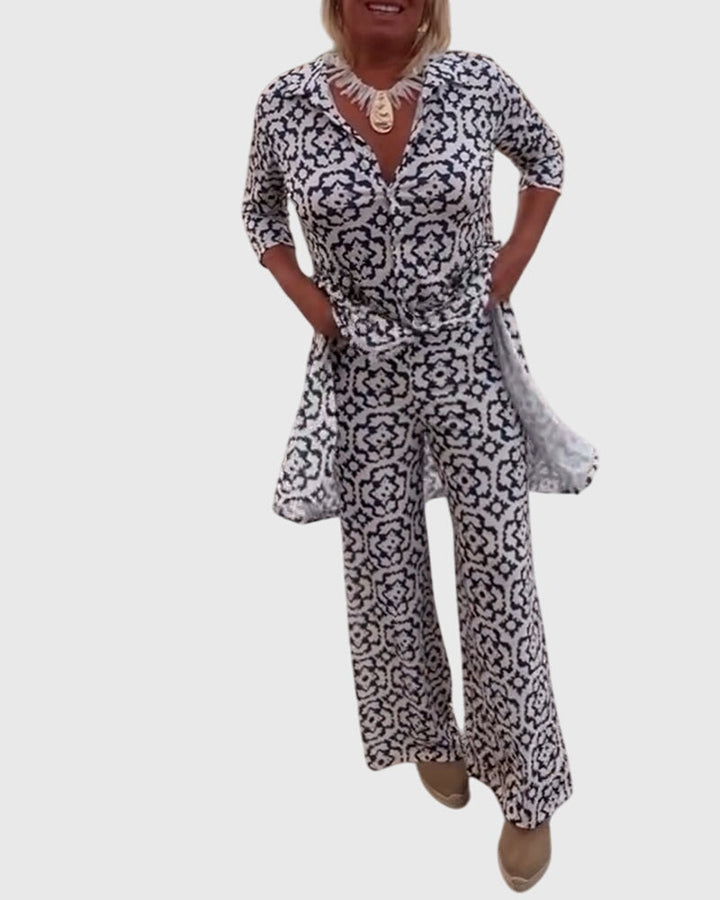 Jamie | Elegant Vintage Two-Piece Set