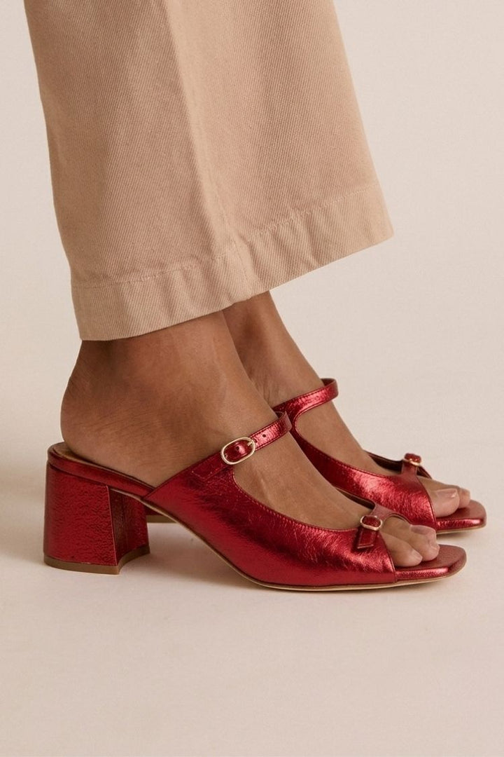 RUBY | Block Toe Heeled Sandals