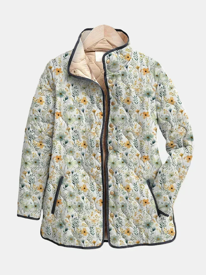Brigitte | Quilted Floral Jacket