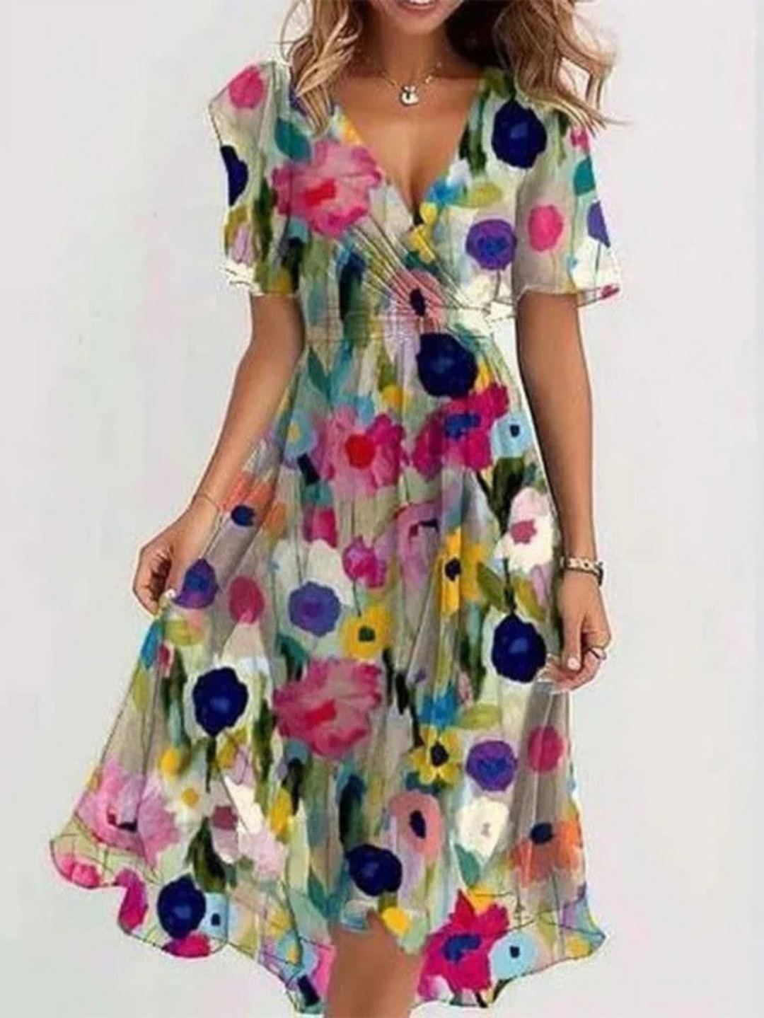 Jamie | Summer Dress With Belly Cover.