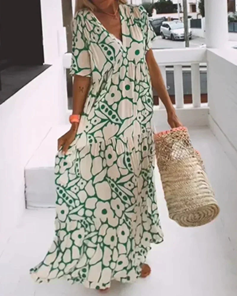 Lily™ | Floral Boho Maxi Dress