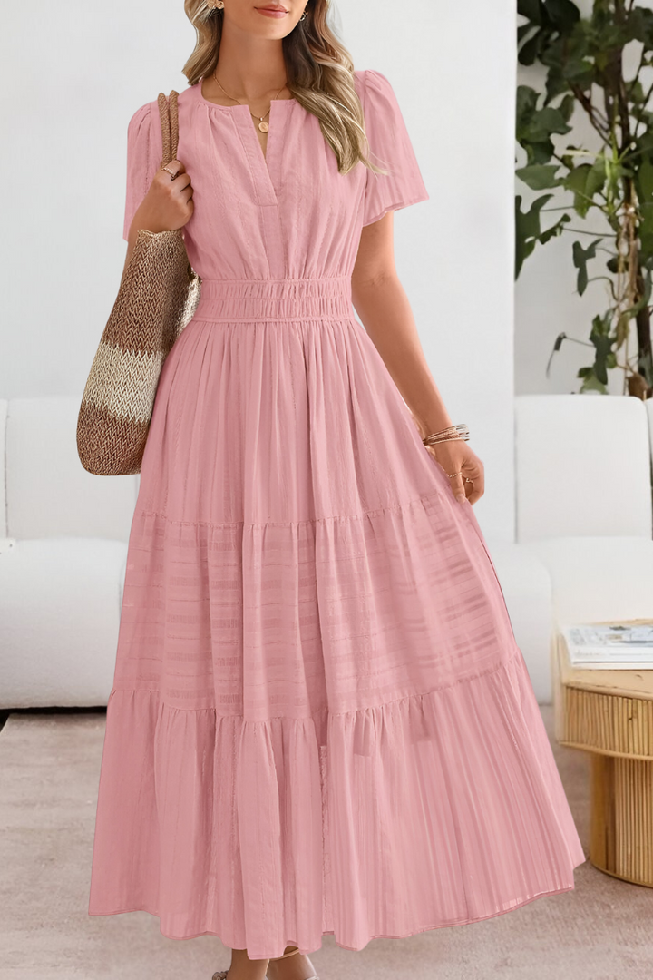 FREYA – SUNLIT CHARM TIERED MAXI DRESS