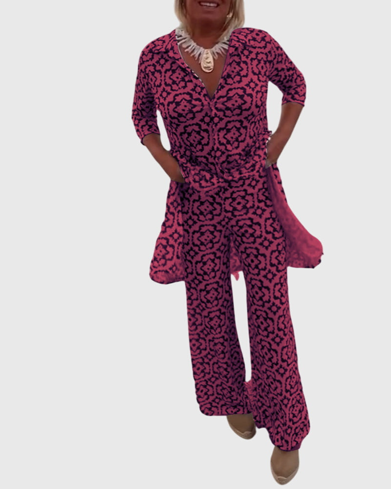 Jamie | Elegant Vintage Two-Piece Set