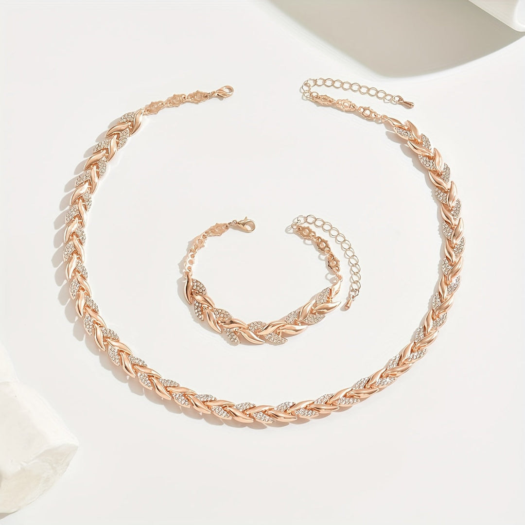 Lucia | Twisted Crystal Jewelry Set