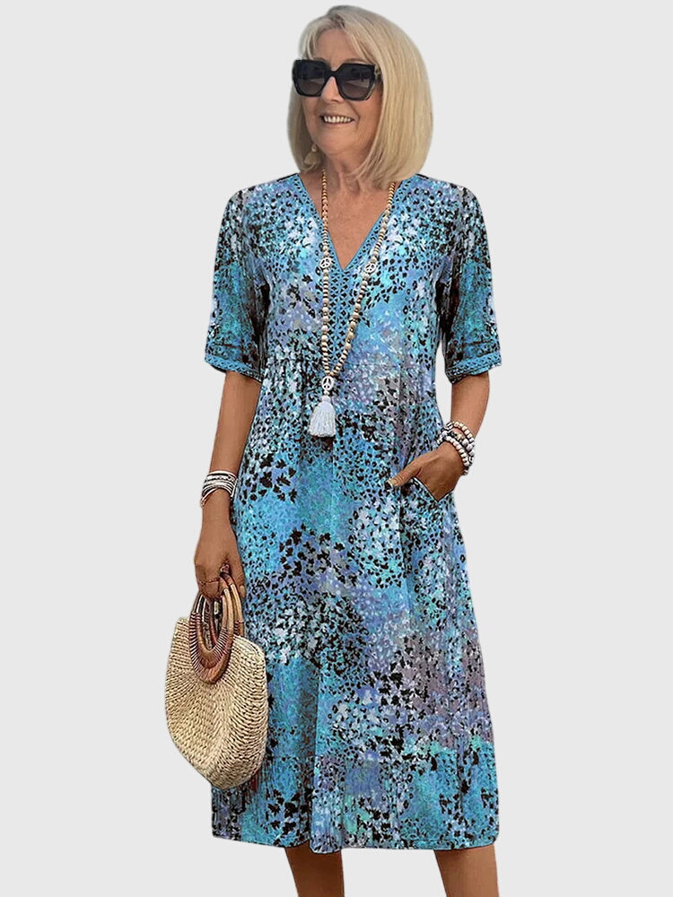 Jamie | Elegant Floral Midi Dress