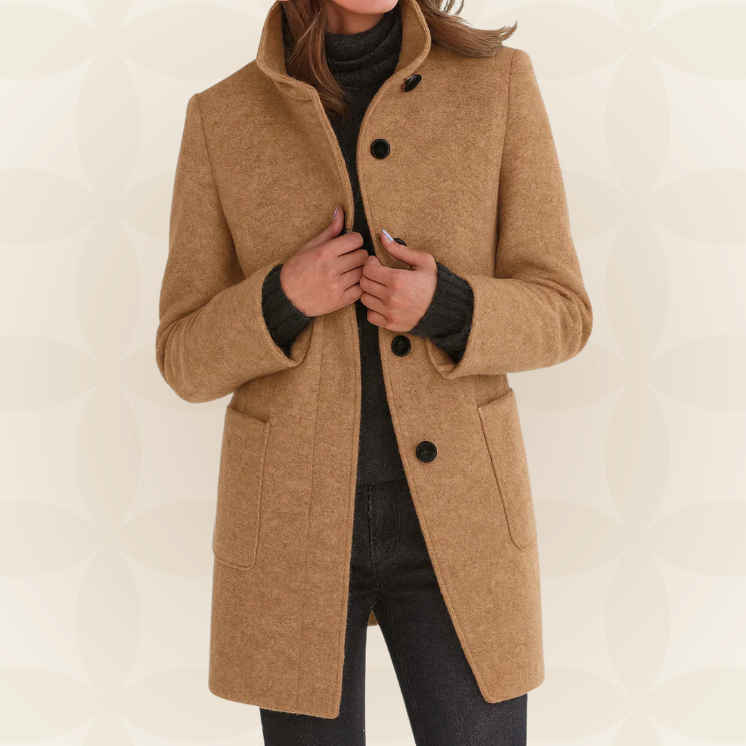 Anna | Comfortable Women's Coat with High Collar