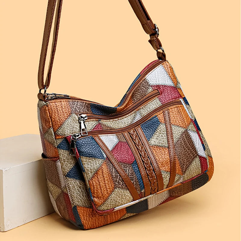 Nella | Patchwork Shoulder Bag