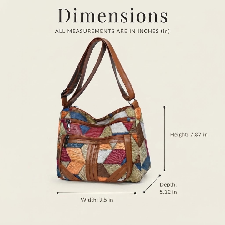 Nella | Patchwork Shoulder Bag