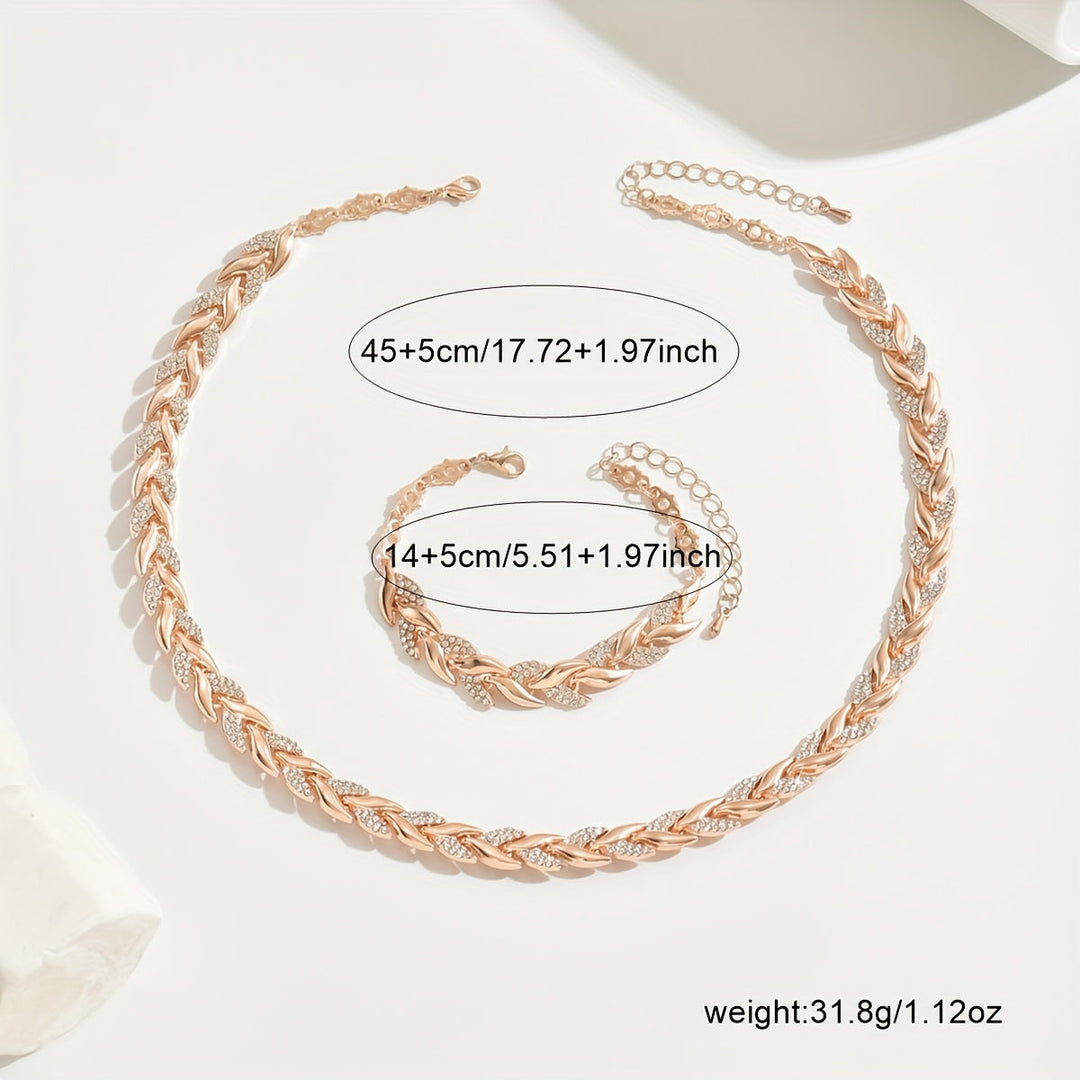 Lucia | Twisted Crystal Jewelry Set