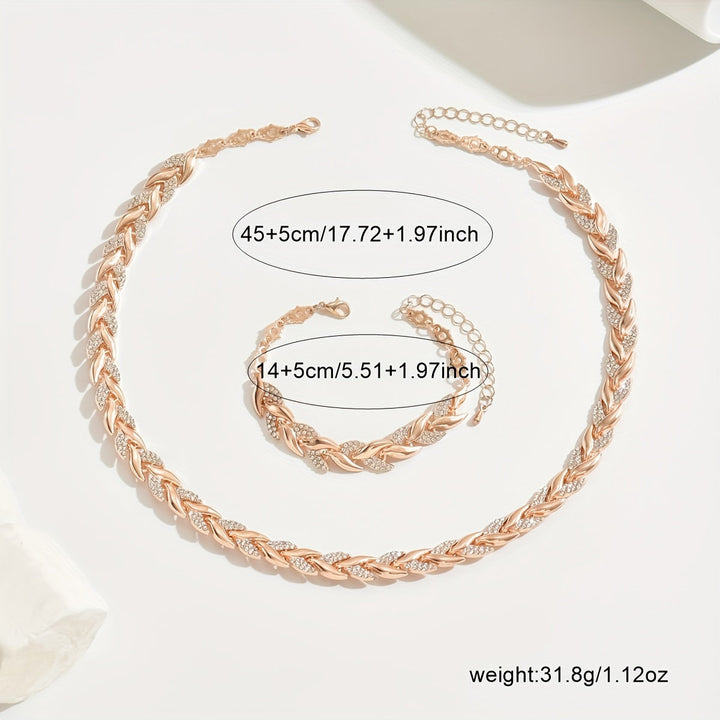 Lucia | Twisted Crystal Jewelry Set