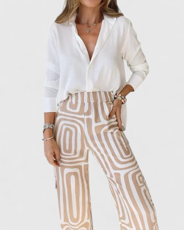 Jamie | Elegant Two-Piece Set (Includes a Free Belt)