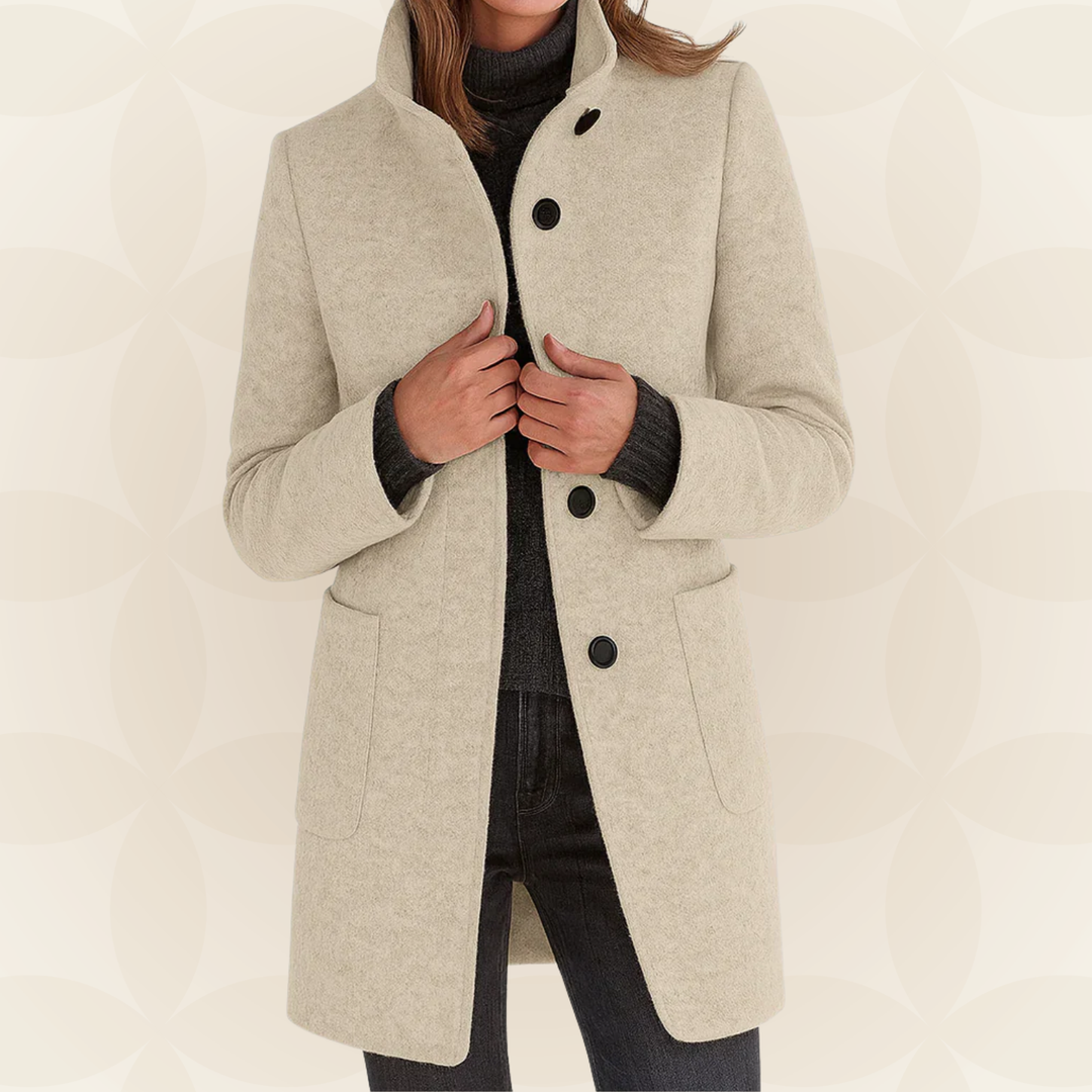 Anna | Comfortable Women's Coat with High Collar