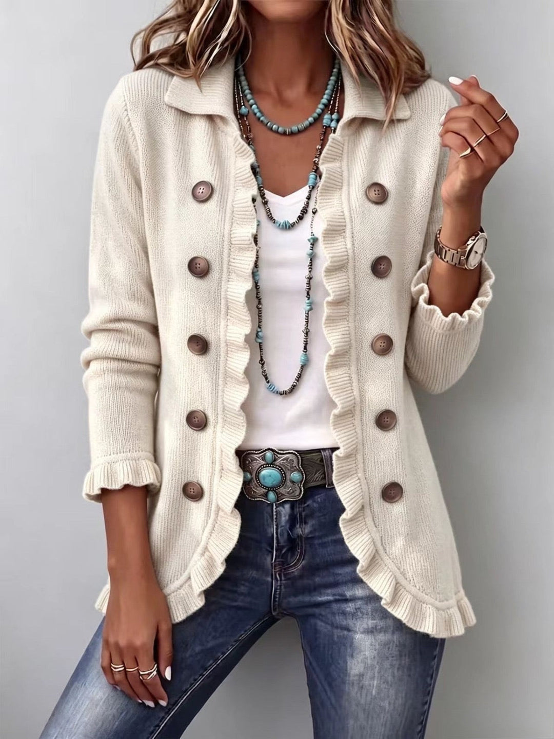 Adelina | Jacket with Ruffles