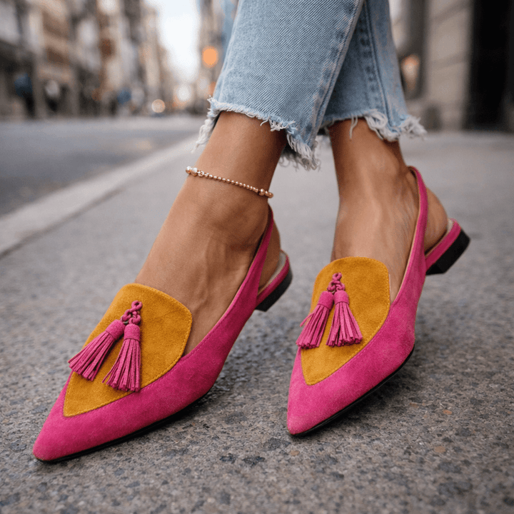 Elly | Sandals with straps and tassels