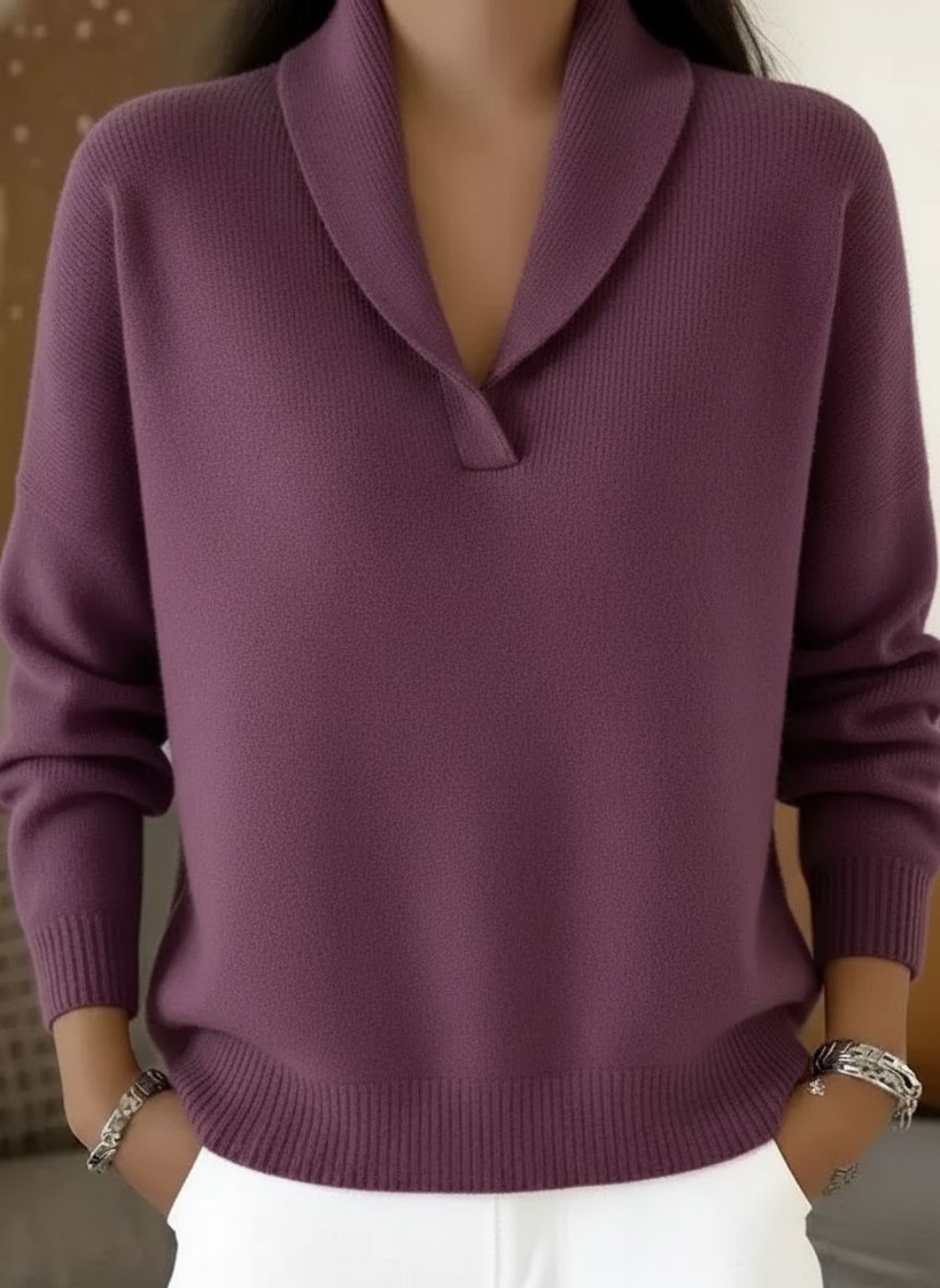 Encarna | Pullover with V-Neckline